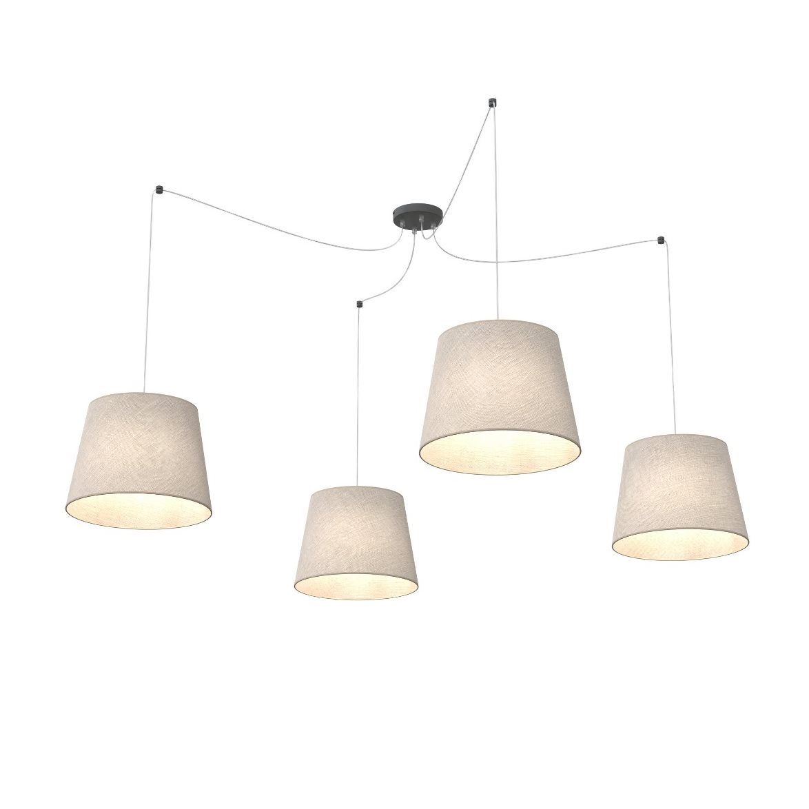 ASCOT 4 Pendel, Svart/Beige