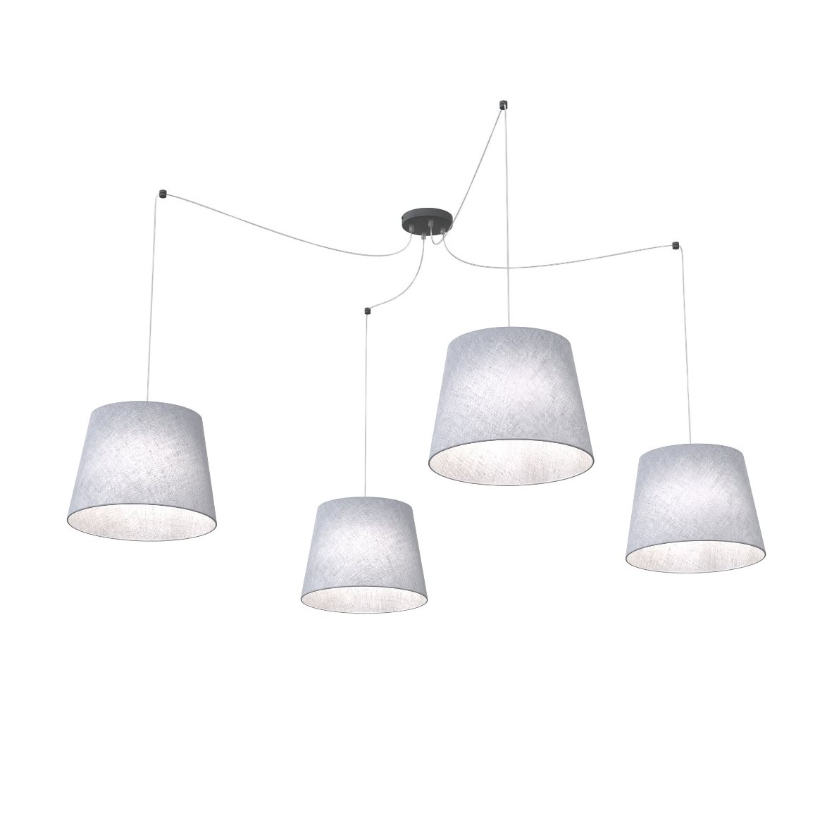 ASCOT 4 Pendel, Svart/Grå