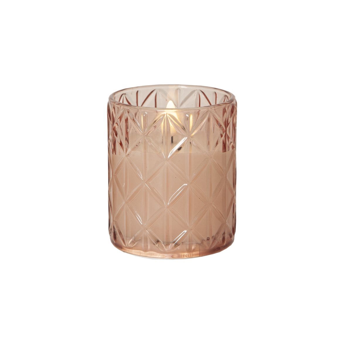 Star Trading LED Ljus Flamme Romb Rosa 10cm | Övrigt - Inredning - Batteriljus LED | Lampspecialisterna
