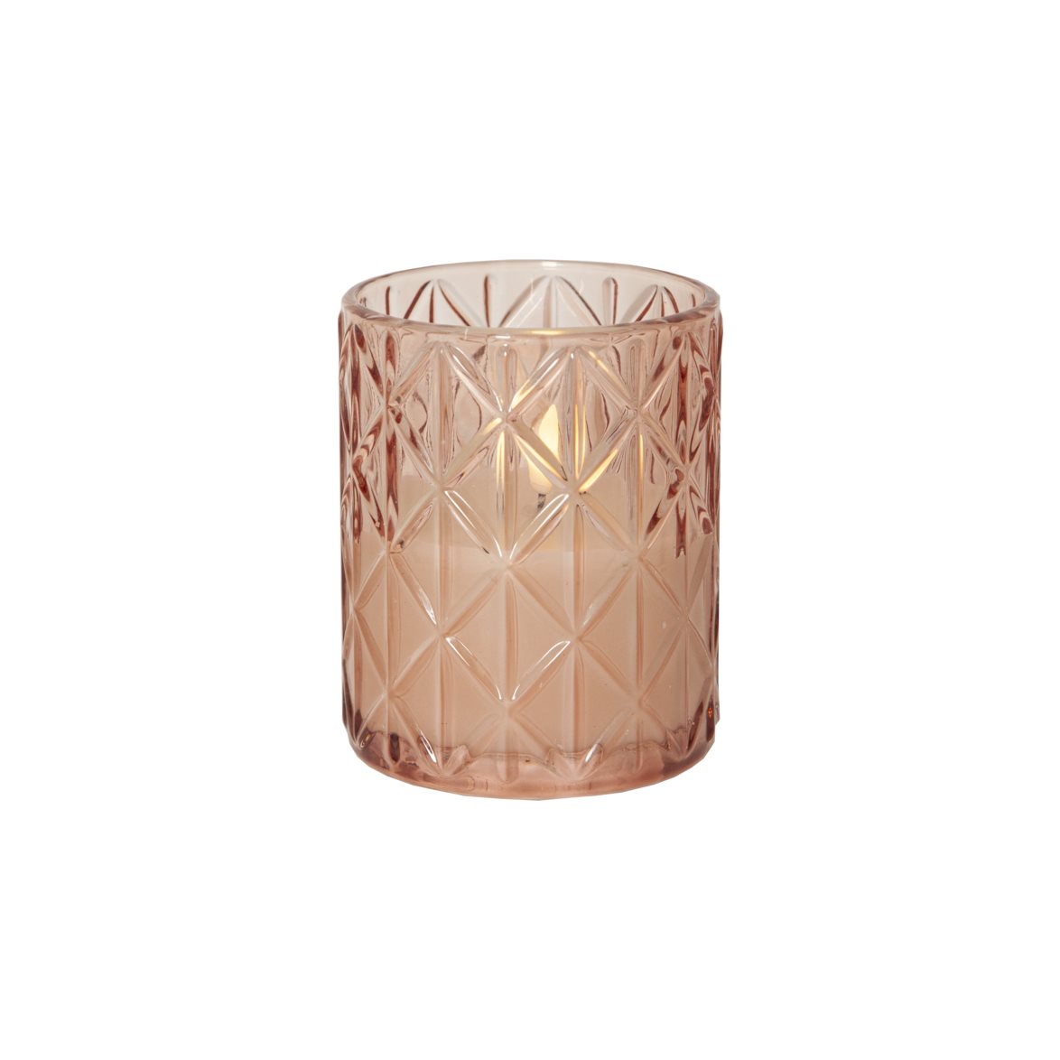 Star Trading LED Ljus Flamme Romb Rosa 12,5cm | Övrigt - Inredning - Batteriljus LED | Lampspecialisterna