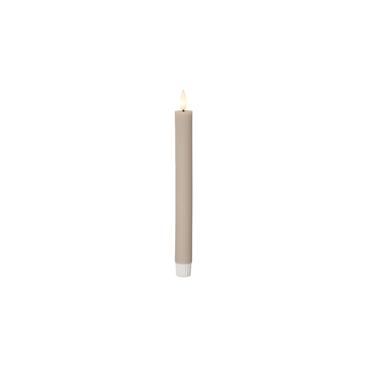 Star Trading LED Antikljus 2-pack Flamme Stripe Beige 25cm | Övrigt - Inredning - Batteriljus LED | Lampspecialisterna