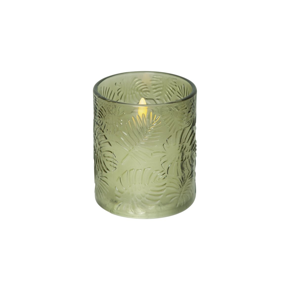 Star Trading LED Blockljus Flamme Leaf Grön 10cm | Övrigt - Inredning - Batteriljus LED | Lampspecialisterna