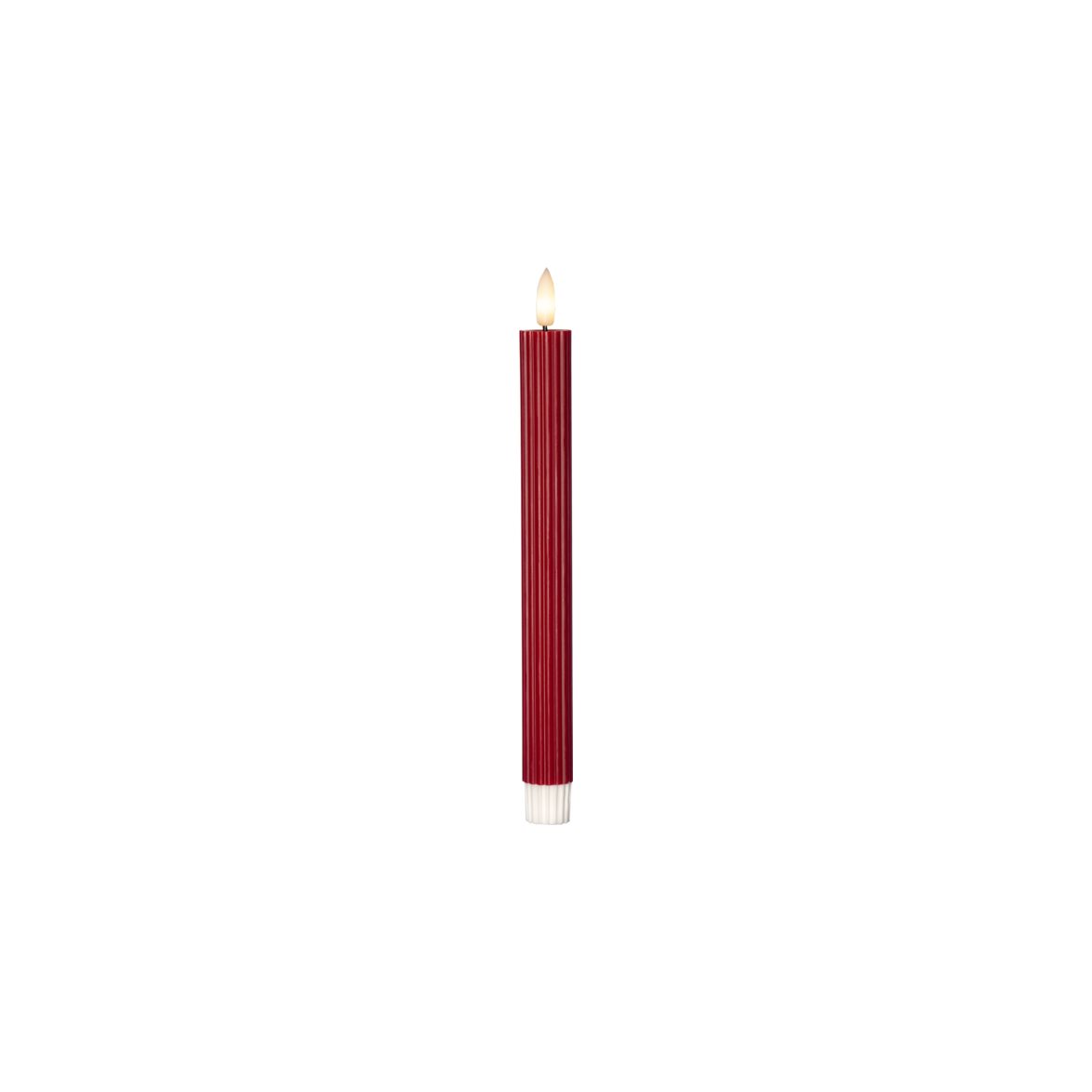 Star Trading LED Antikljus 2-pack Flamme Stripe Röd 25cm | Övrigt - Inredning - Batteriljus LED | Lampspecialisterna