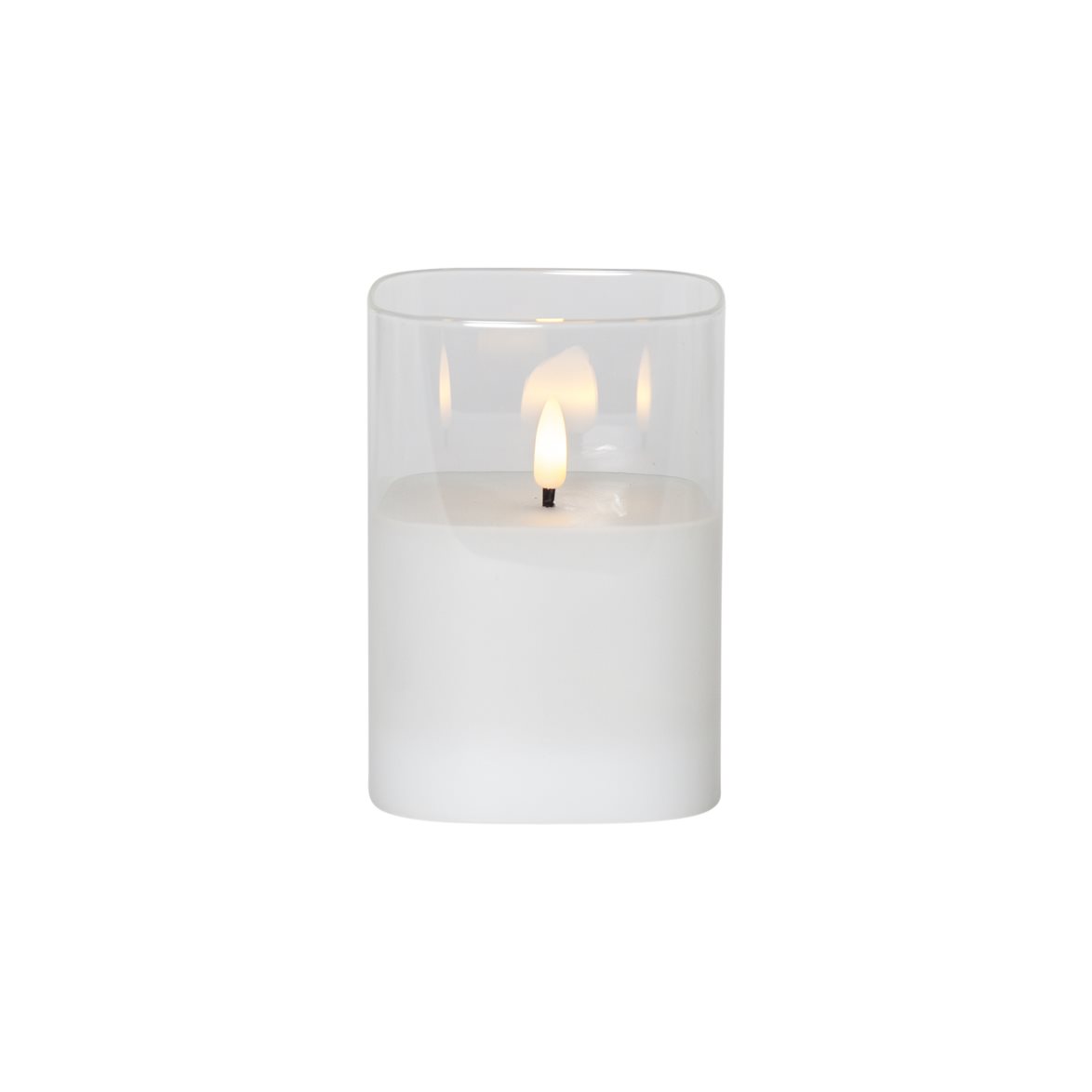 Star Trading LED Blockljus Flamme Transparent 12,5cm | Övrigt - Inredning - Batteriljus LED | Lampspecialisterna