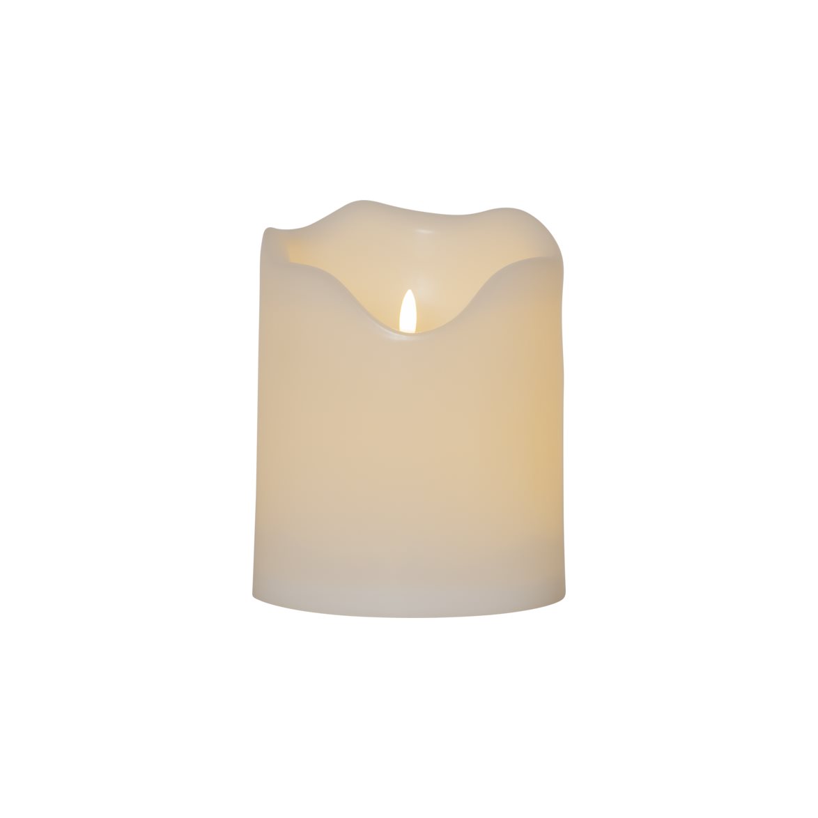 Star Trading LED Blockljus Flamme Grand Vit 20cm | Övrigt - Inredning - Batteriljus LED | Lampspecialisterna