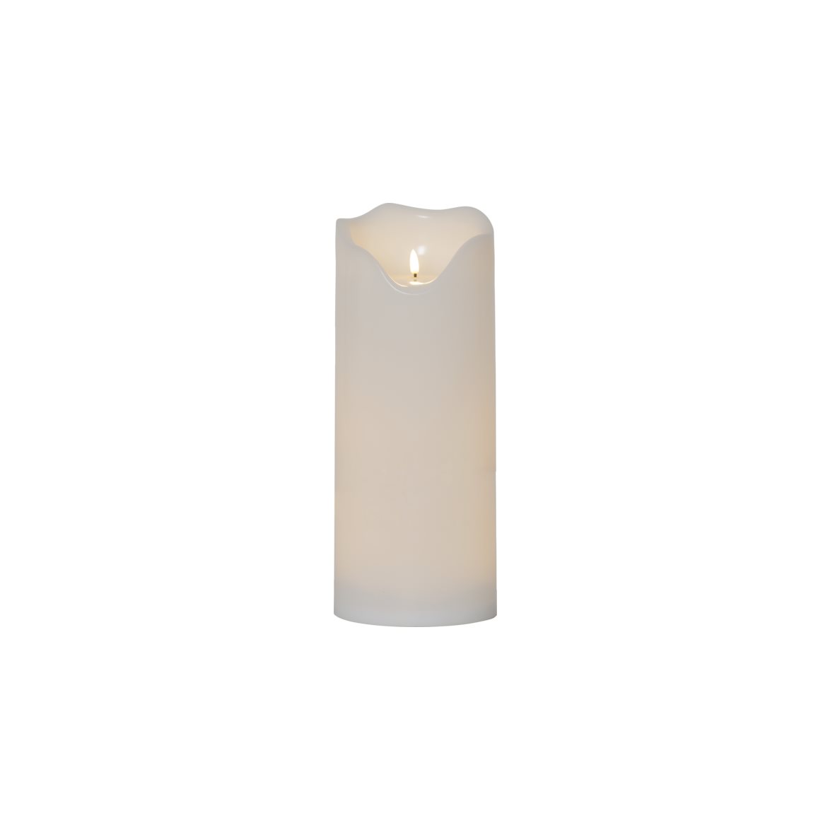 Star Trading LED Blockljus Flamme Grand Vit 40cm | Övrigt - Inredning - Batteriljus LED | Lampspecialisterna