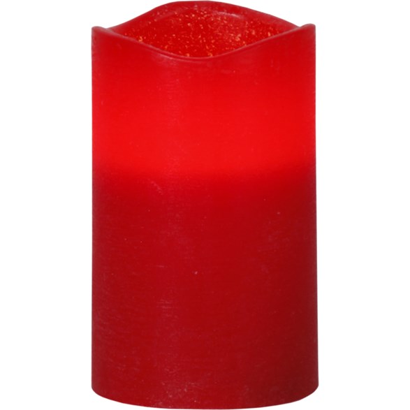 LED Blockljus 4-pack May Röd 12,5cm