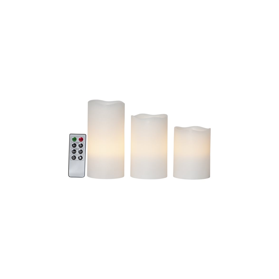 Star Trading LED Blockljus 3-pack May Vit 15cm | Övrigt - Inredning - Batteriljus LED | Lampspecialisterna