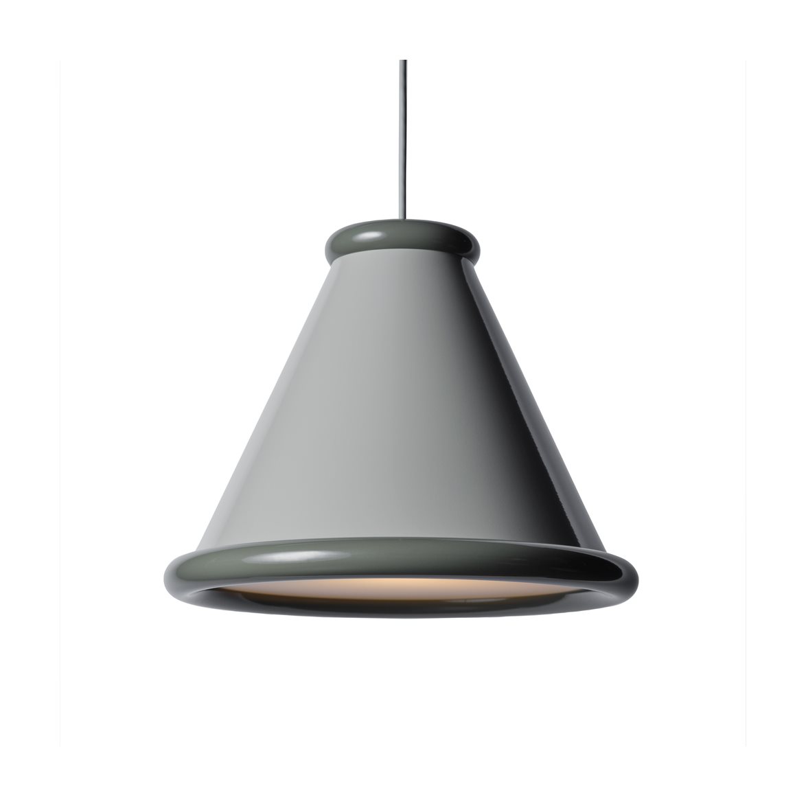 Belid Belle pendel Ø360 Pebble grey / Moss grey | Inomhusbelysning - Taklampor - Taklampor hängande | Lampspecialisterna