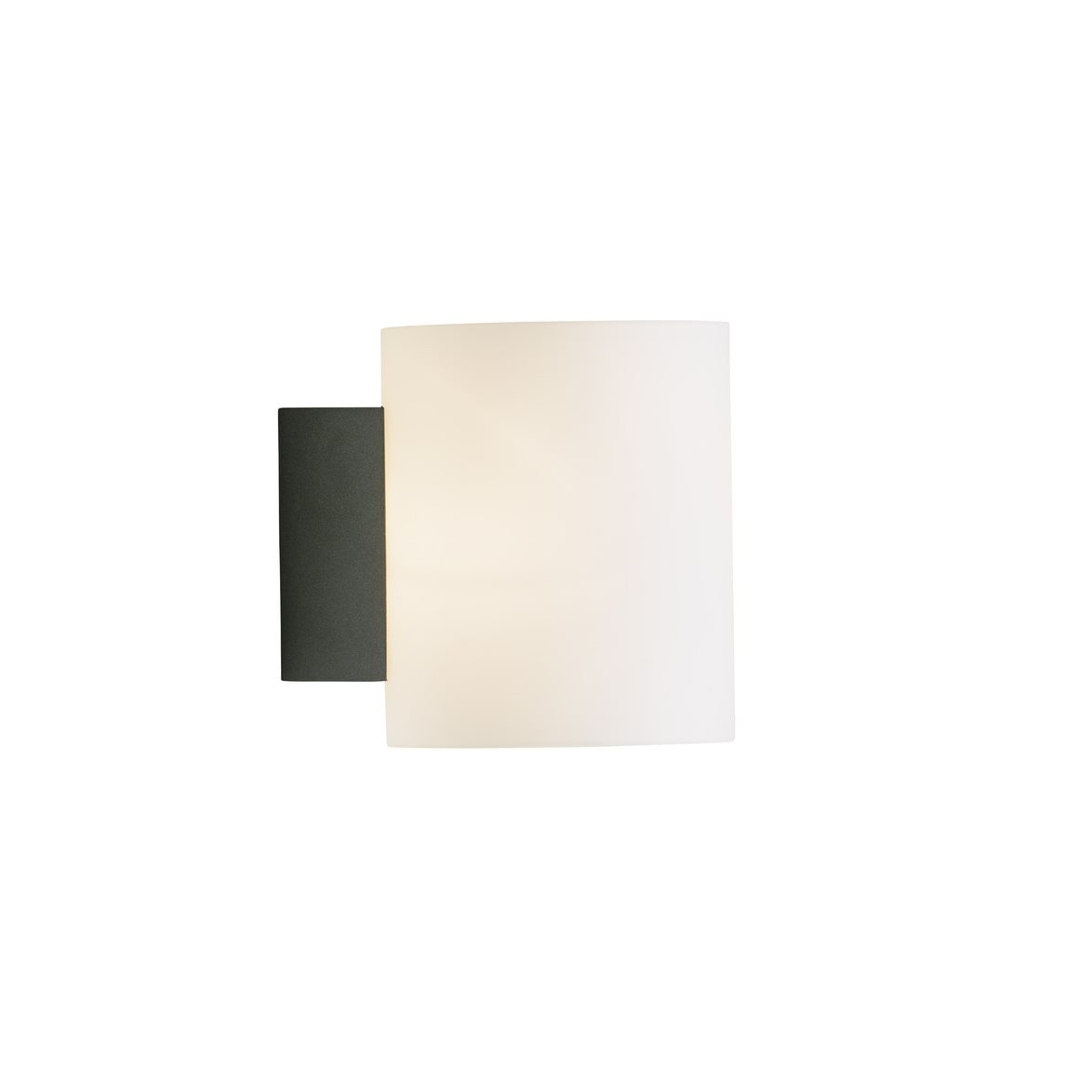 Evoke vägglampa S antracit/opal G9