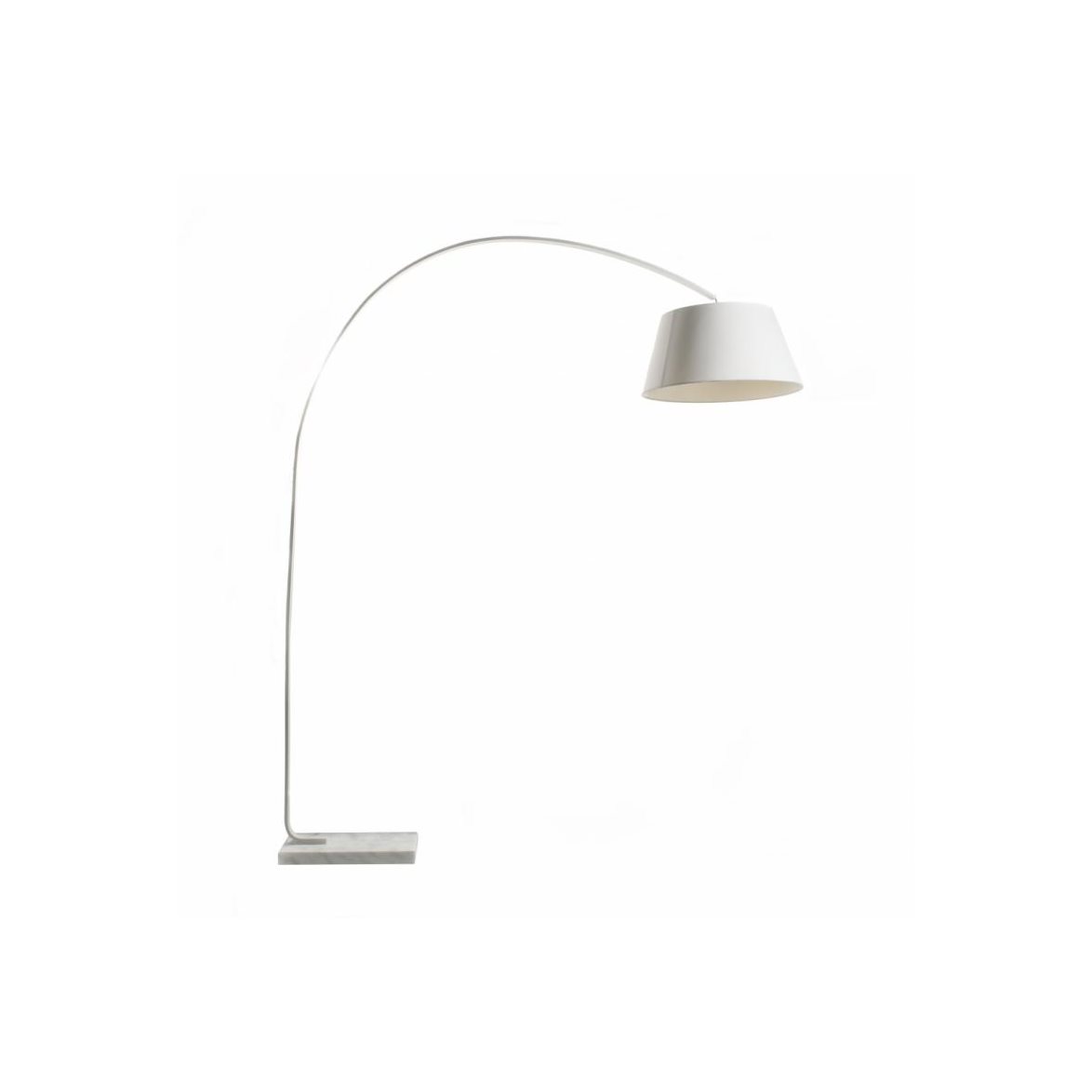Golvlampa Hello Vit Med Vit Kabel 50cm
