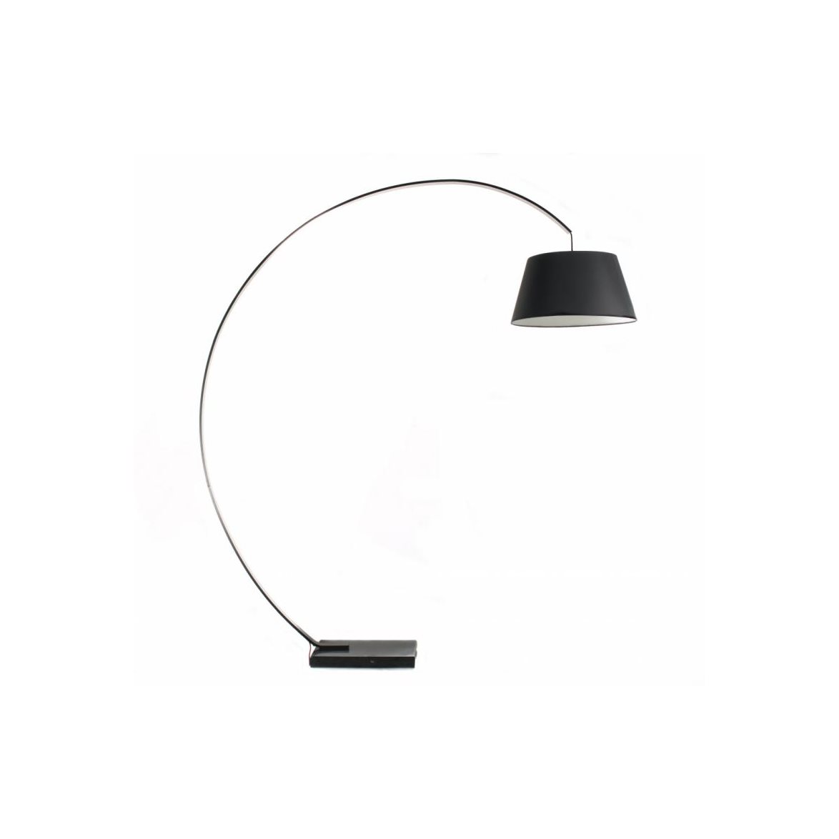 Golvlampa Arch Svart Med Svart Kabel 50cm