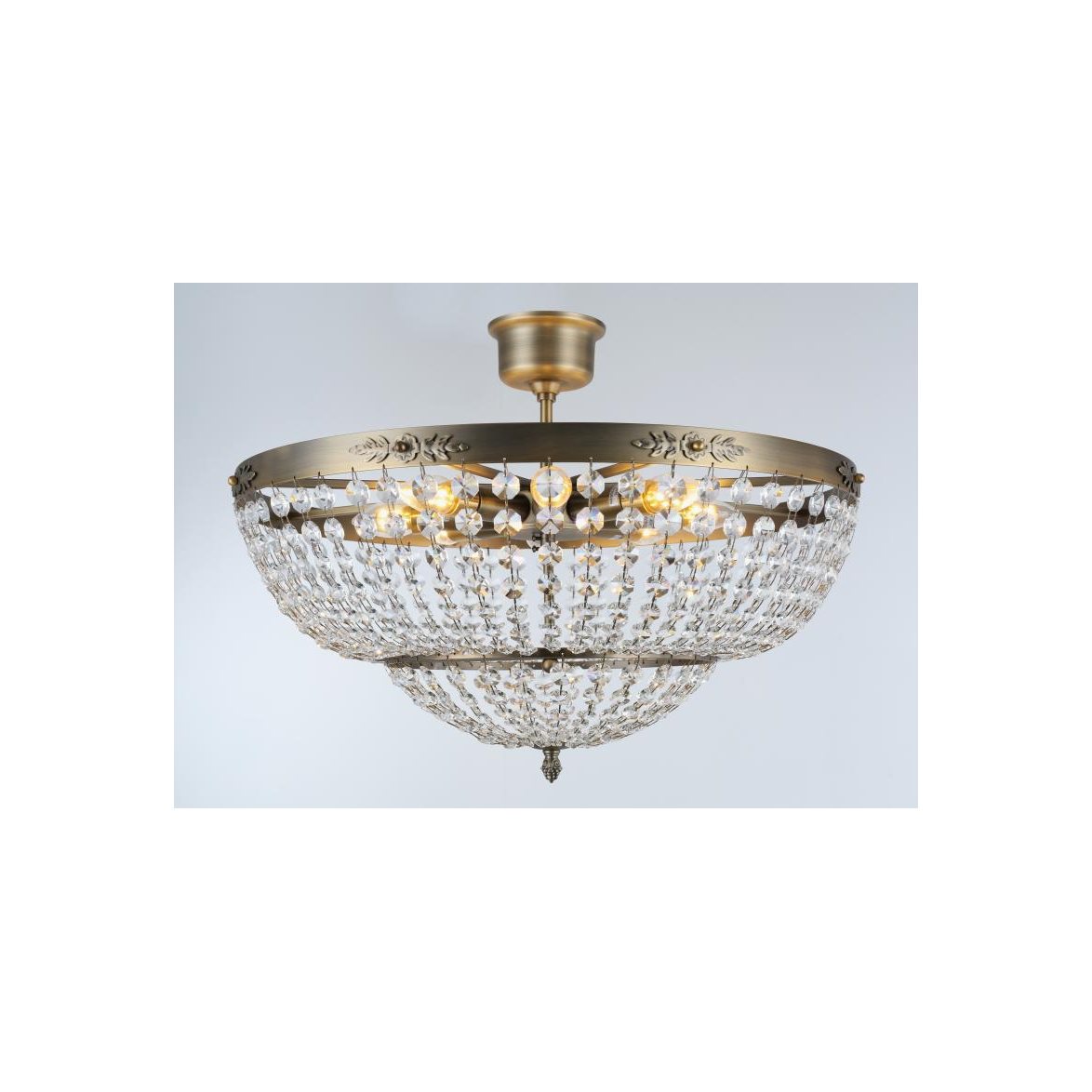 Plafond Victoria Stor Antikmässing 56cm