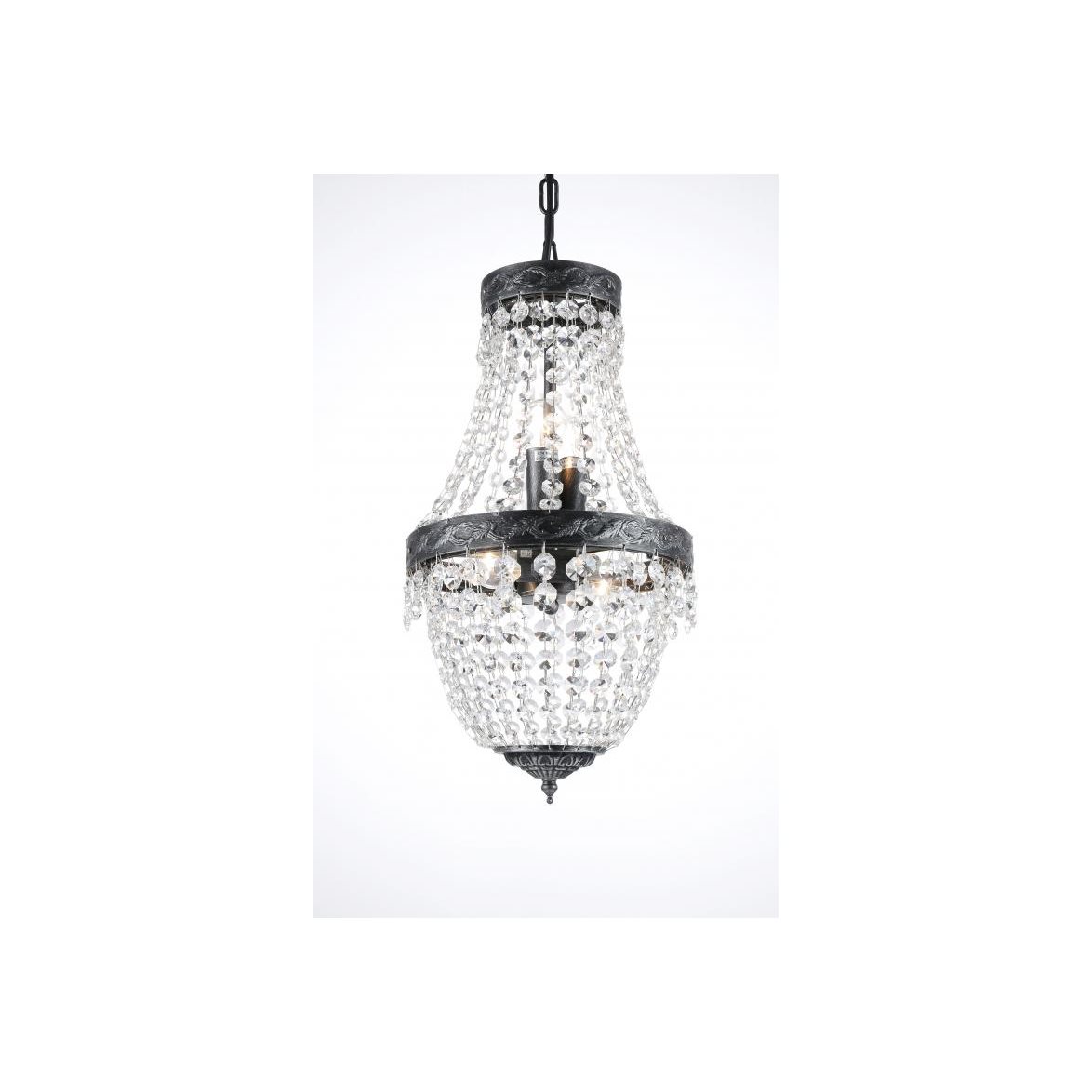 Kristallkrona Morsamt Liten Antiksilver 26cm