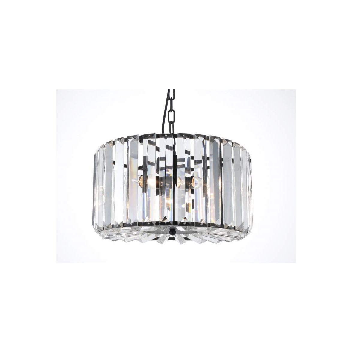 Kristallkrona Young Svartlackerad 38cm