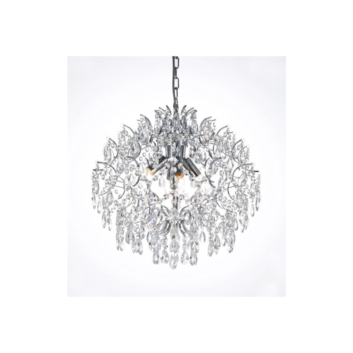 Kristallkrona Kate Krom 48cm
