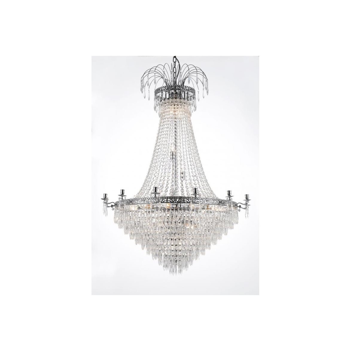 Kristallkrona Empire Classic Ny 10-Arm Xl Krom 95cm