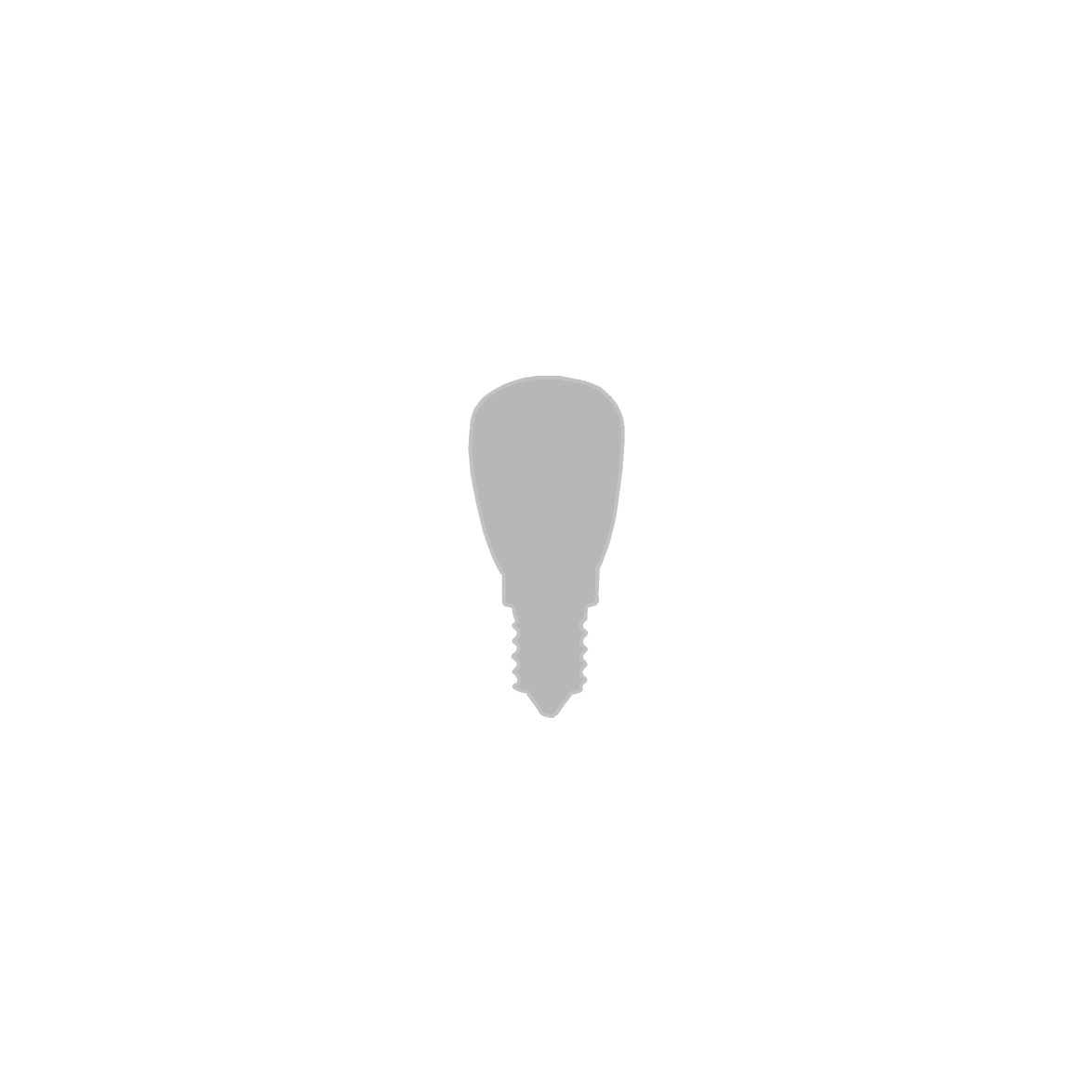 LED-lampa klar päron E14 1,5-1,7W 90lm 2500K