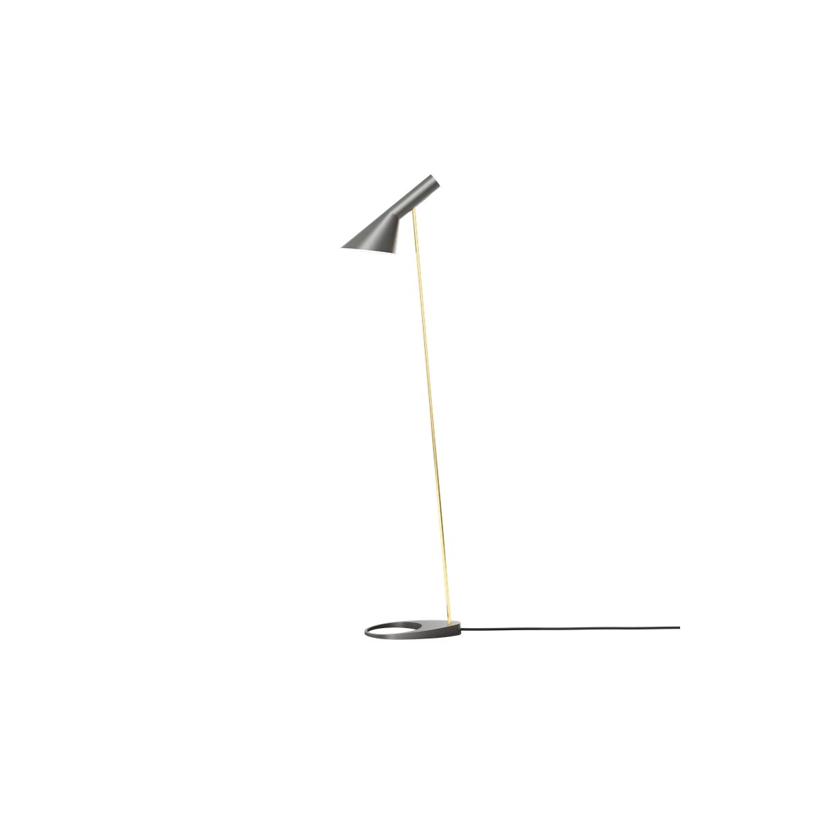 AJ golvlampa Warm Grey/Brass