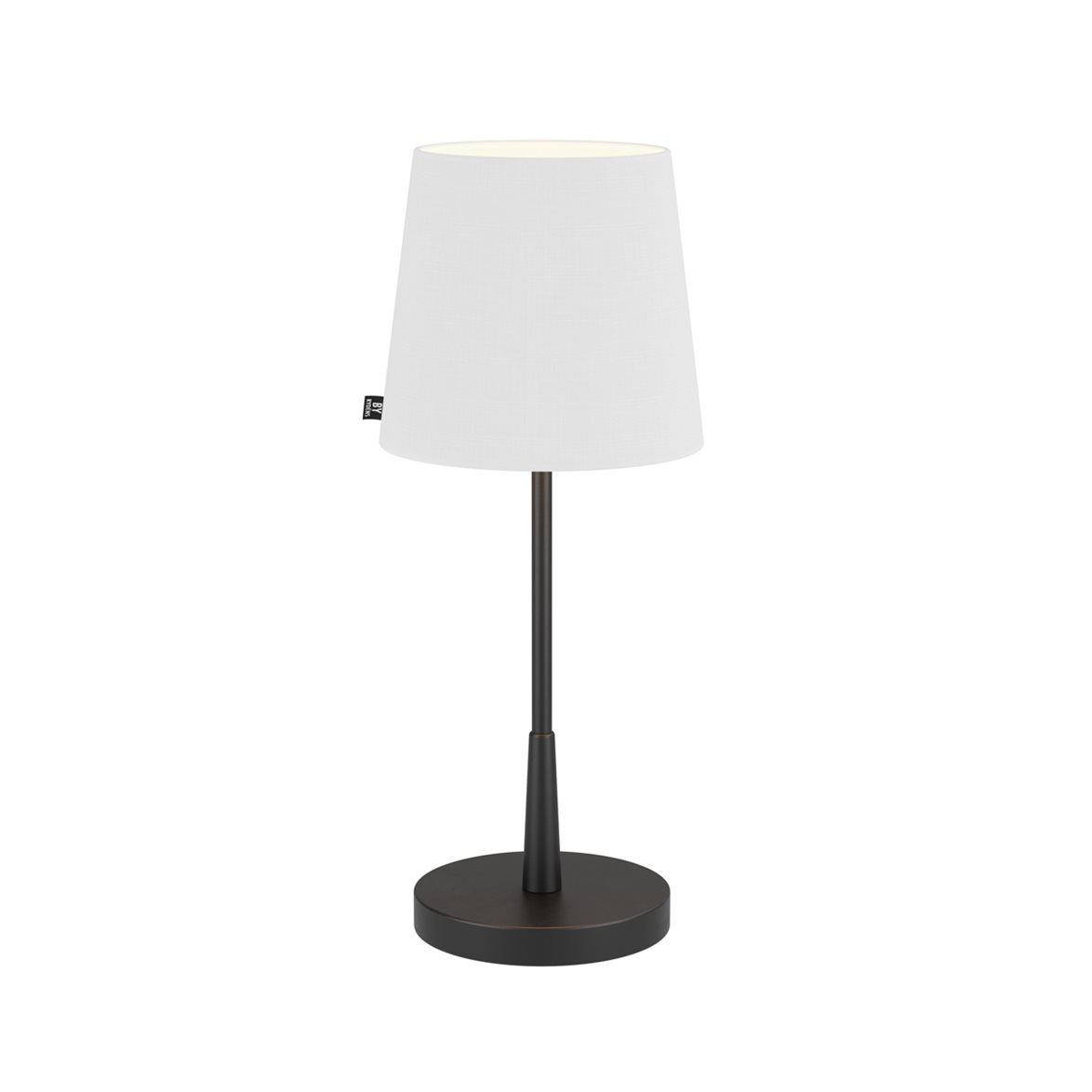Lumi bordlampa H48,5cm matt svart/vit