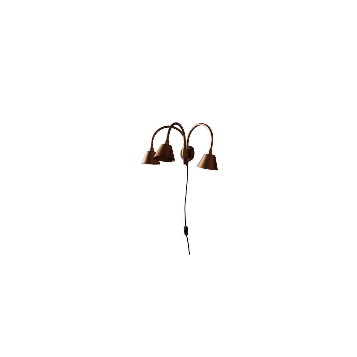 Vägglampa Fång 3-Låg Råmäss