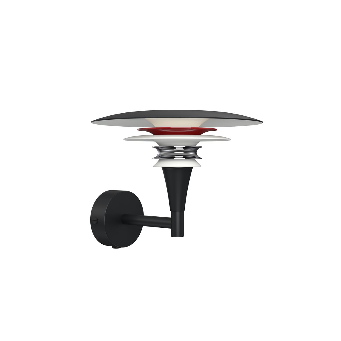 Belid Diablo vägglampa Flat svart/Glossy red | Inomhusbelysning - Vägglampor - Vägglampor Interiör | Lampspecialisterna