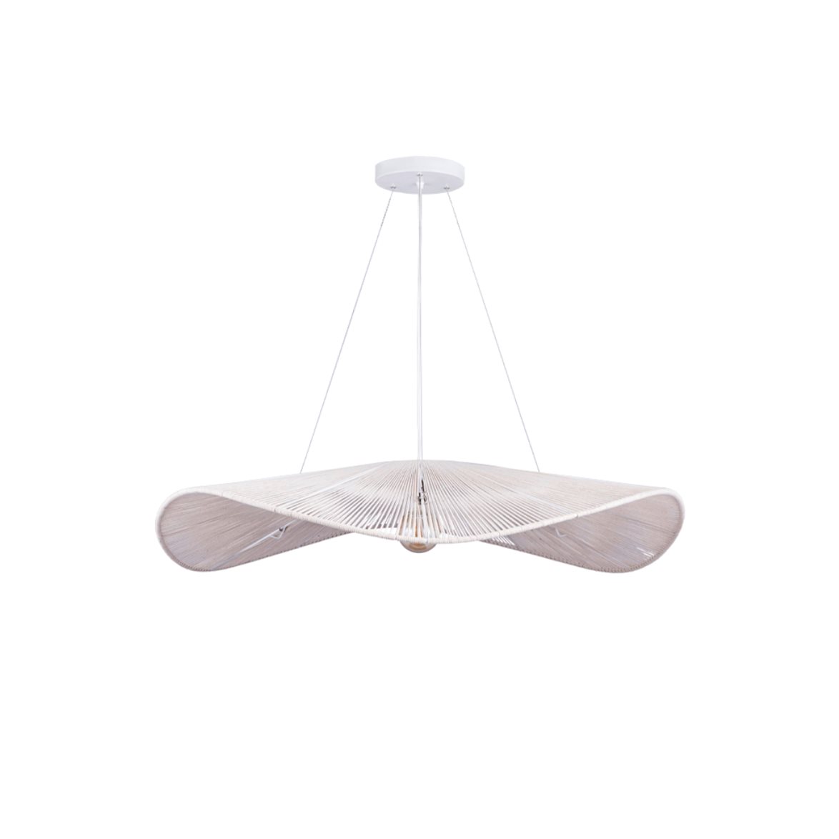 Alde & Lind Taklampa Monstera D115 bomull cream