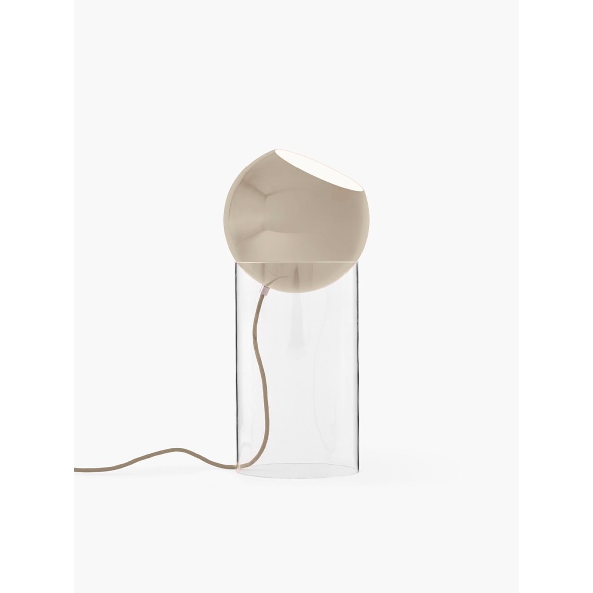 &tradition Topan Golvlampa VP14 Clear acrylic base Grey Beige | Inomhusbelysning - Golvlampor - Golvlampor Interiör | Lampspecialisterna