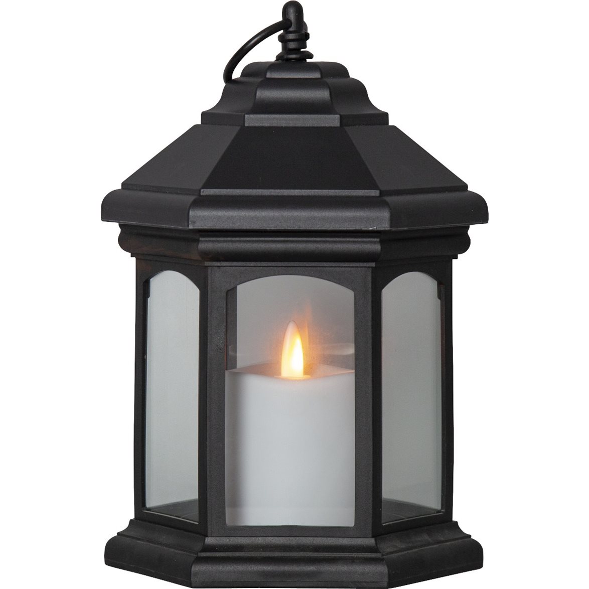Star Trading Lykta Linta Svart 26cm | Övrigt - Inredning - Batteriljus LED | Lampspecialisterna