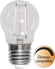 LED-lampa E27 klot 2.5W(25W) vitt filament, dimbar
