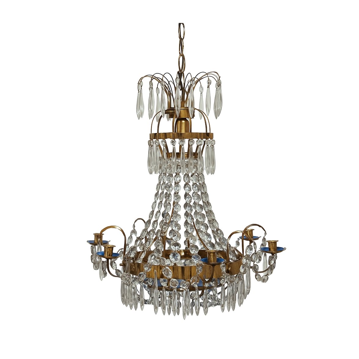 Vintage by Bright 1-2-3 Kristallkrona Majestätisk Grace 55 cm