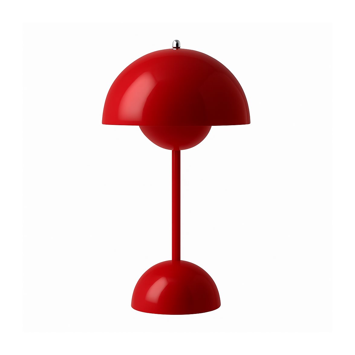 &tradition Flowerpot Portabel bordslampa VP9, Vermilion Red, magnetisk laddare 33cm | Inomhusbelysning - Bordslampor - Bordslampor Interiör | Lampspecialisterna