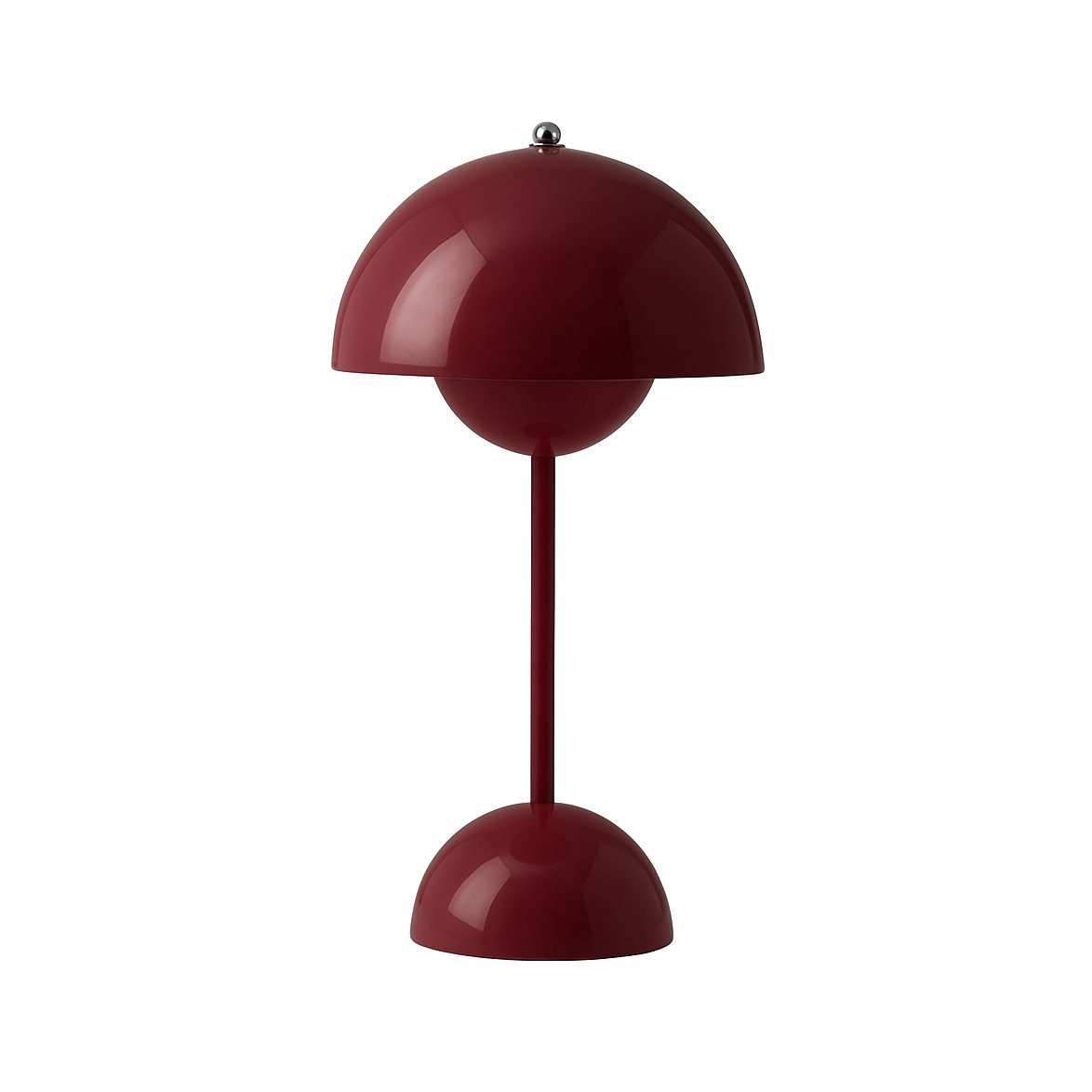 &tradition Flowerpot Portabel bordslampa VP9, Dark Plum, magnetisk laddare 33cm