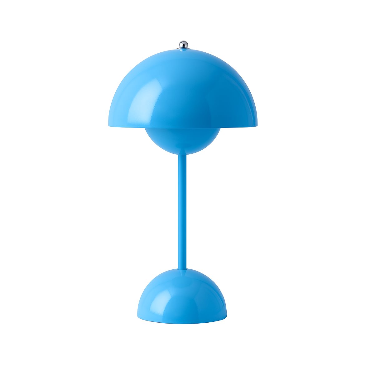 &tradition Flowerpot Portabel bordslampa VP9, Swim Blue, magnetisk laddare 33cm | Inomhusbelysning - Bordslampor - Bordslampor Interiör | Lampspecialisterna
