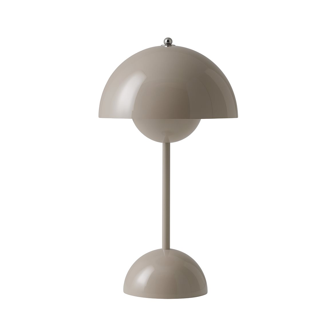 &tradition Flowerpot Portabel bordslampa VP9, Grey Beige, magnetisk laddare 33cm | Inomhusbelysning - Bordslampor - Bordslampor Interiör | Lampspecialisterna