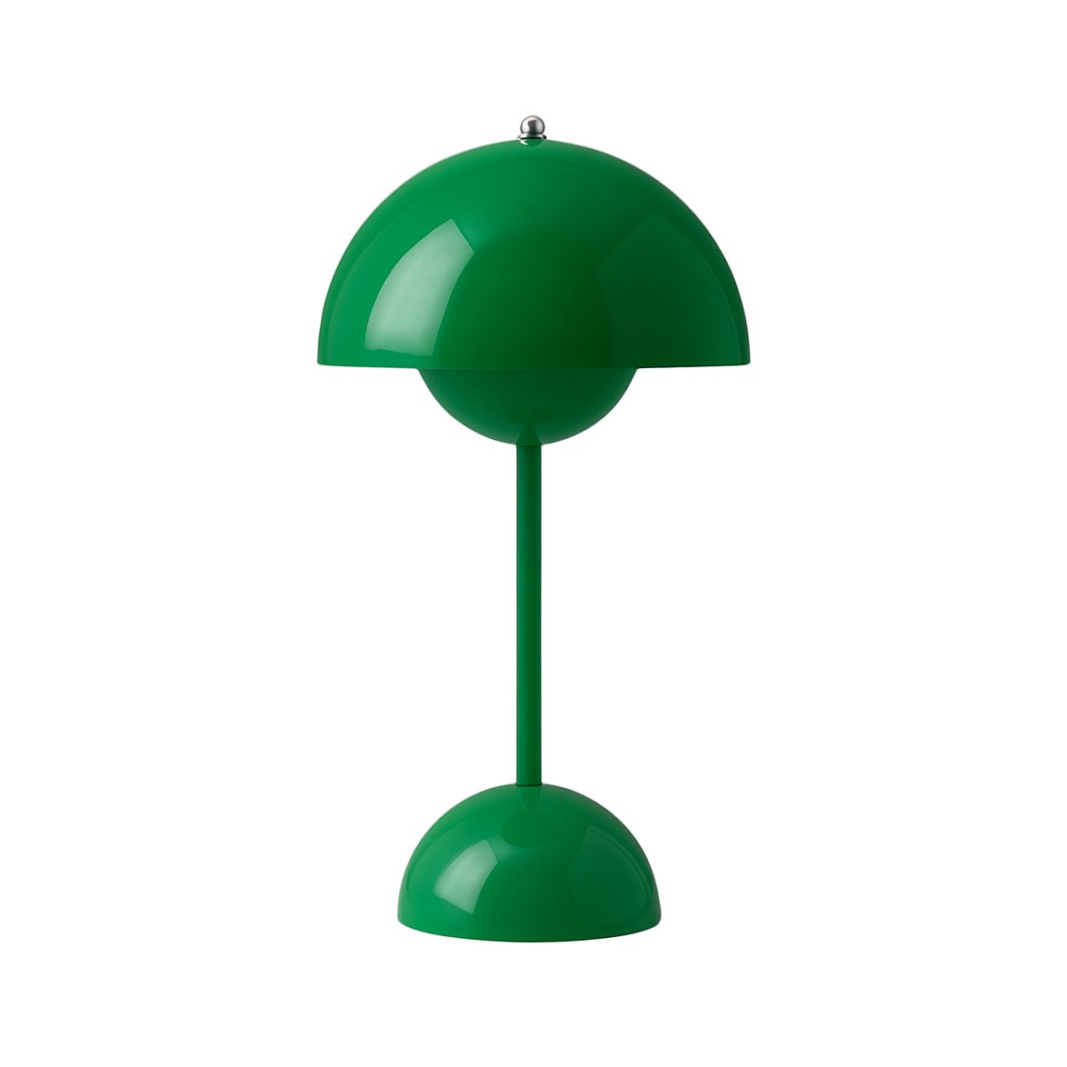 &tradition Flowerpot Portabel bordslampa VP9, Signal Green, magnetisk laddare 33cm