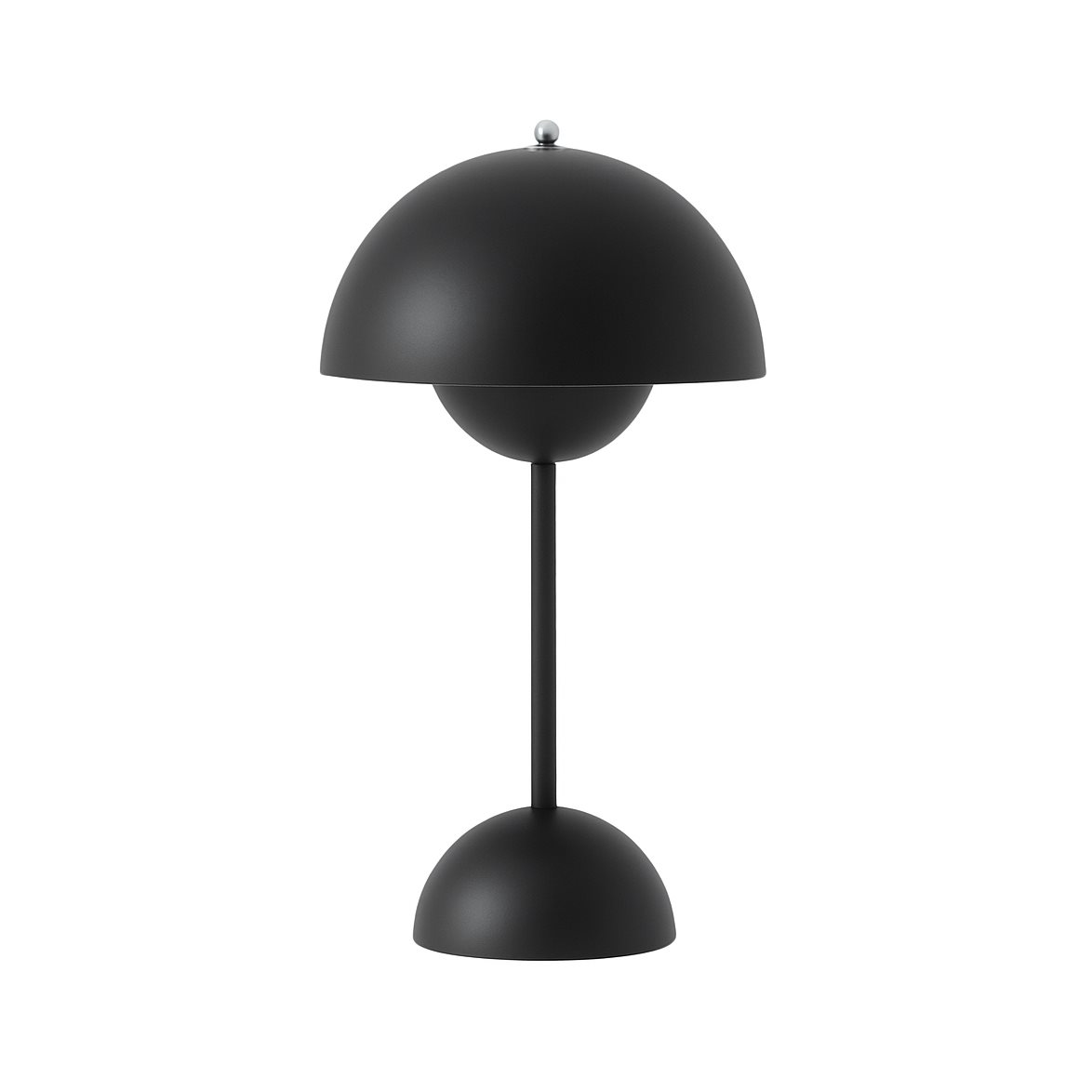 &tradition Flowerpot Portabel bordslampa VP9, Matt Black, magnetisk laddare 33cm | Inomhusbelysning - Bordslampor - Bordslampor Interiör | Lampspecialisterna