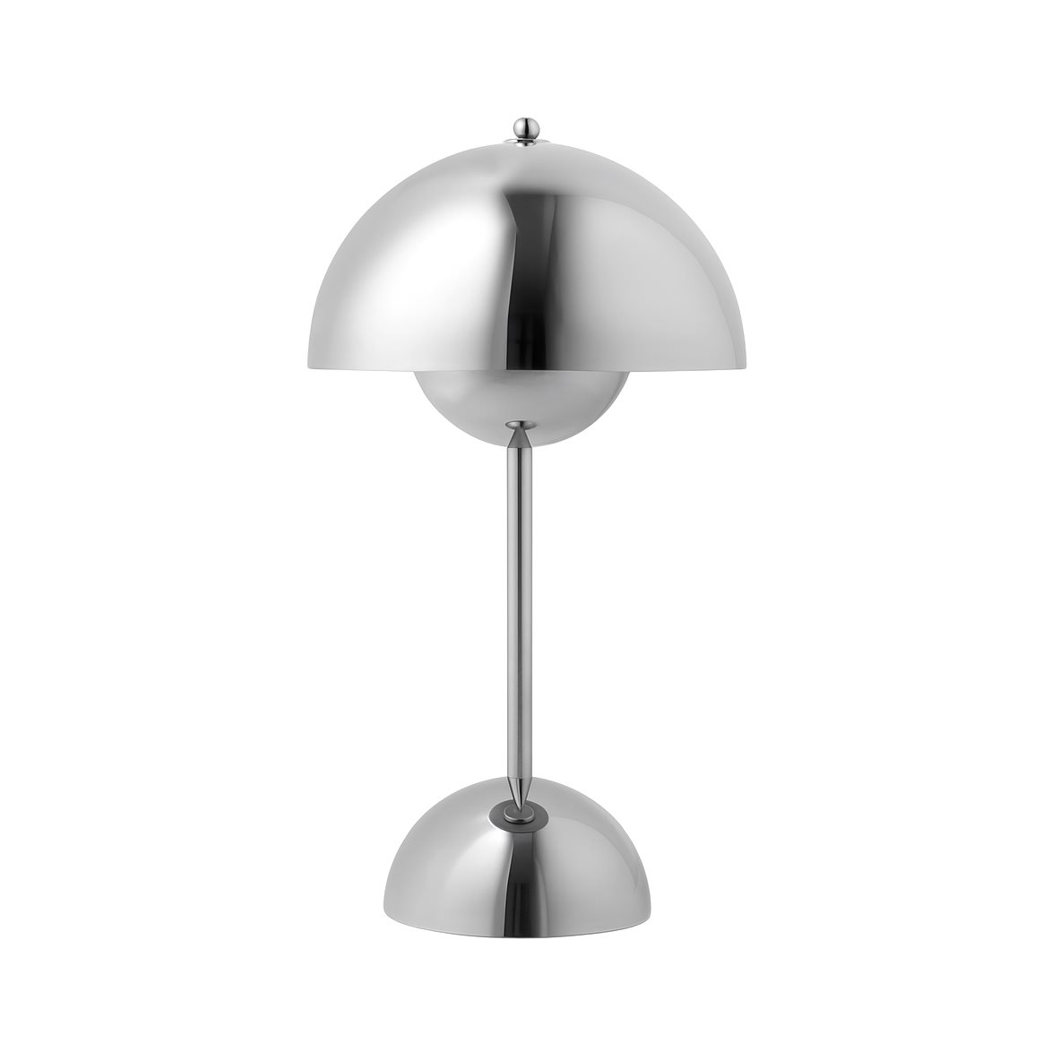 &tradition Flowerpot Portabel bordslampa VP9, Chrome-Plated, magnetisk laddare 33cm | Inomhusbelysning - Bordslampor - Bordslampor Interiör | Lampspecialisterna