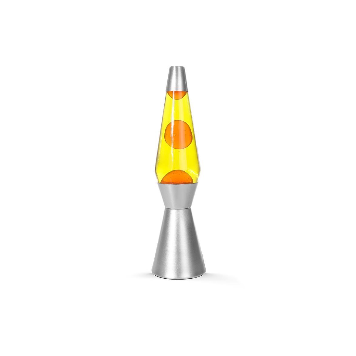 itotal Lavalampa 40 cm orange/gul silver bas