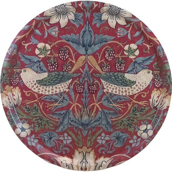 Bricka, Strawberry Thief Crimson/Slate Ø38cm