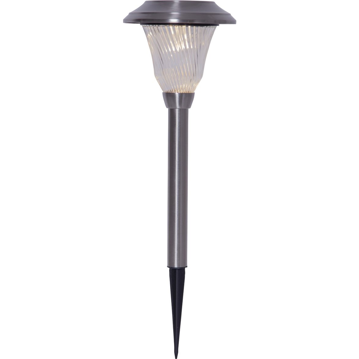 Star Trading Solcellspollare Barcelona Silver 41cm | Utomhusbelysning - Trädgårdsbelysning | Lampspecialisterna
