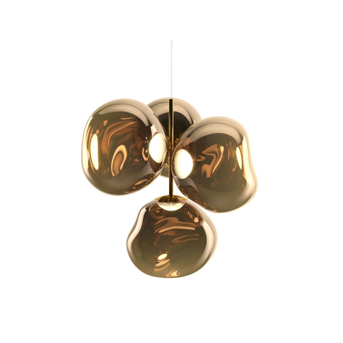 Tom Dixon Melt Chandelier Small Bronze LED CB