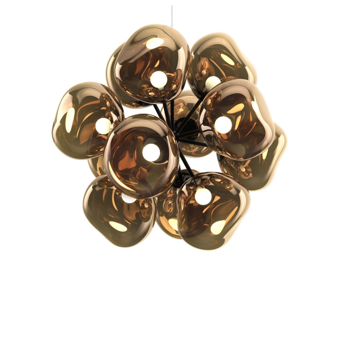 Tom Dixon Melt Burst Chandelier Bronze LED CB