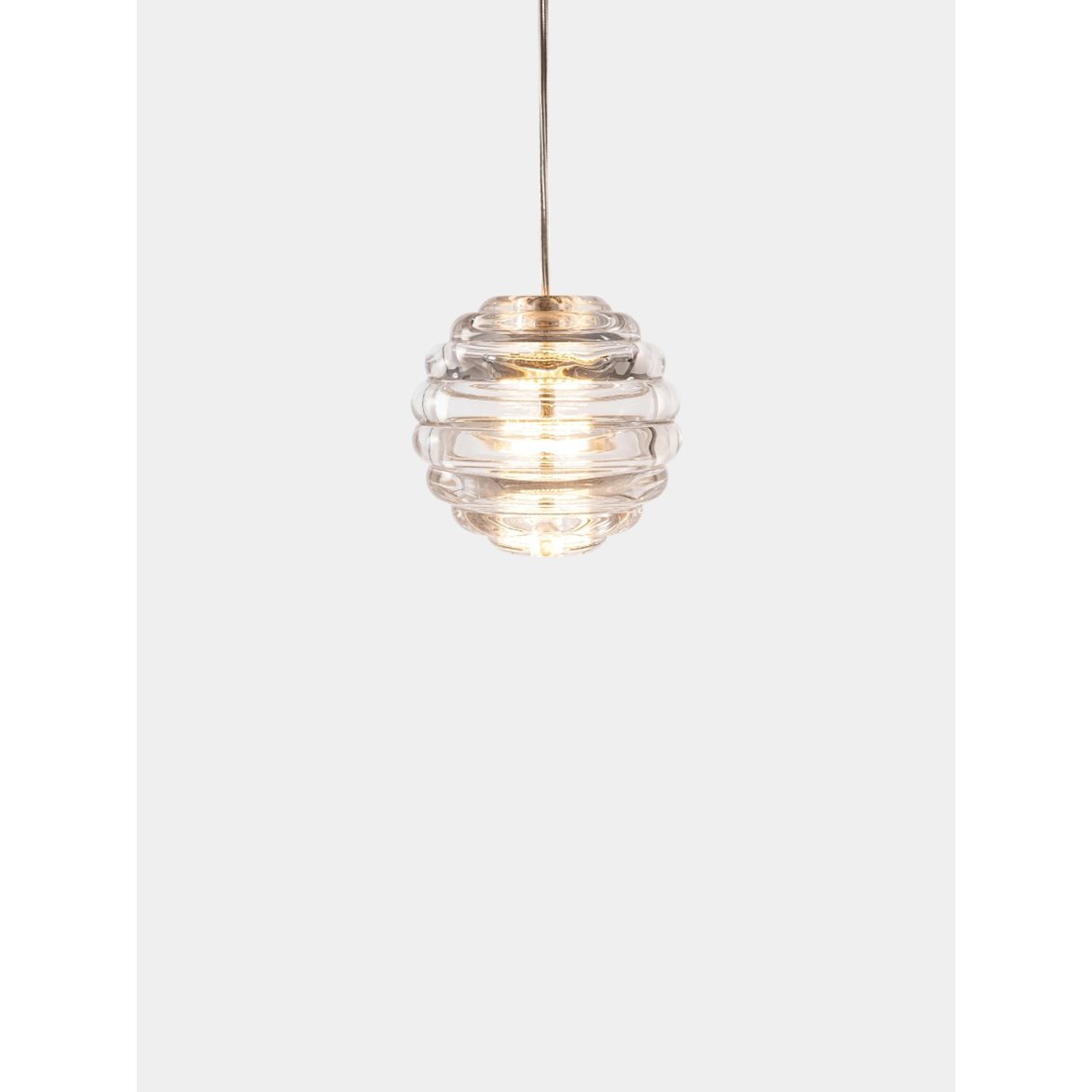 Tom Dixon Press Pendant Mini Sphere Clear 2700K LED CB-CCC | Inomhusbelysning - Taklampor - Taklampor hängande | Lampspecialisterna