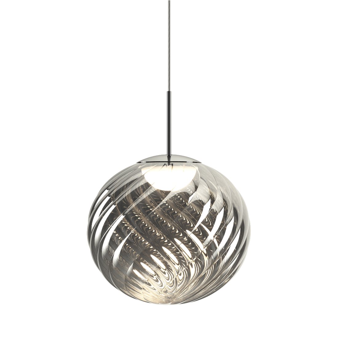 Tom Dixon Whirl Pendant 45cm Silver LED CB-CCC