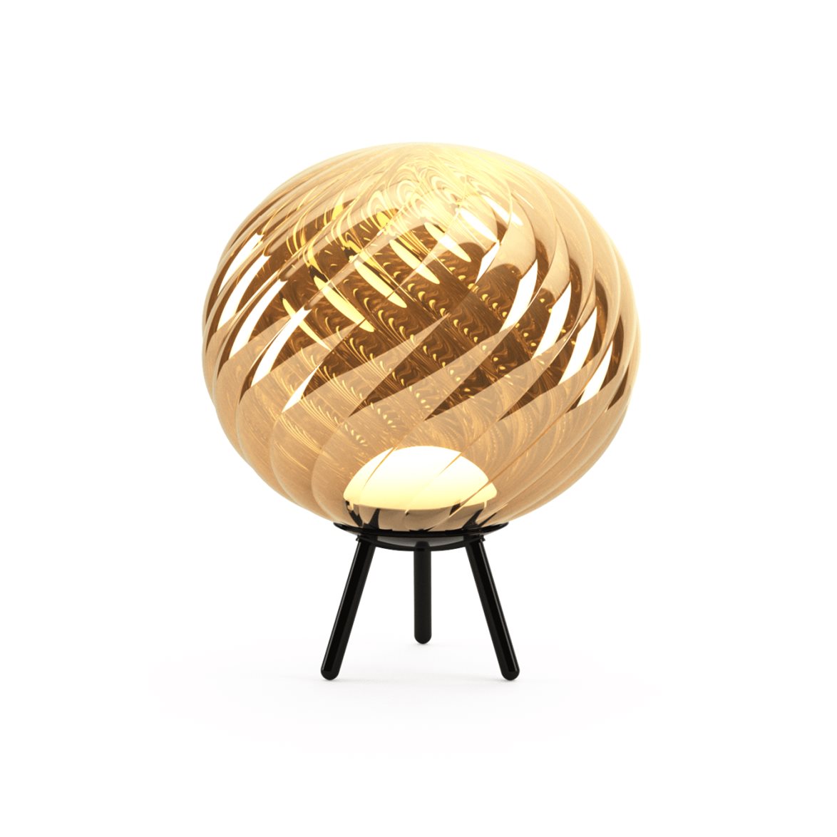 Tom Dixon Whirl Portable Floor/Hanging Gold Black LED UN