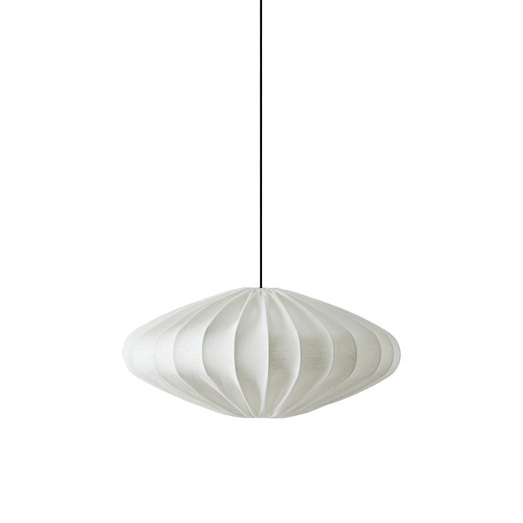 Pendant Lamp Qvist Oval, 103 Linen Off-White, 78cm