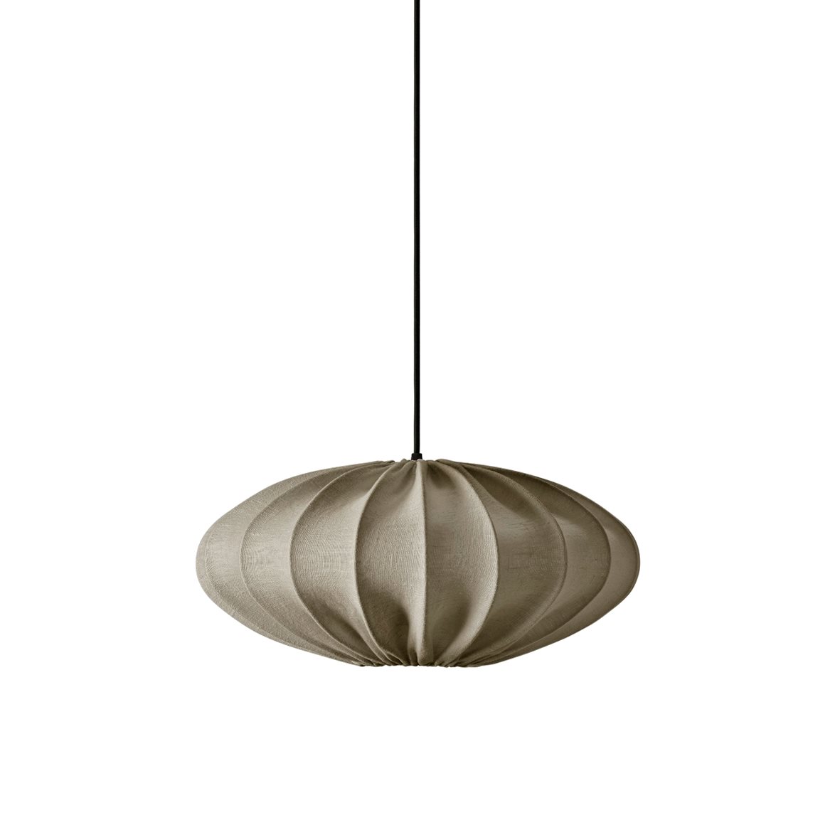 Qvist Studio Pendant Lamp Qvist Oval, 103 Linen Natural, 45cm