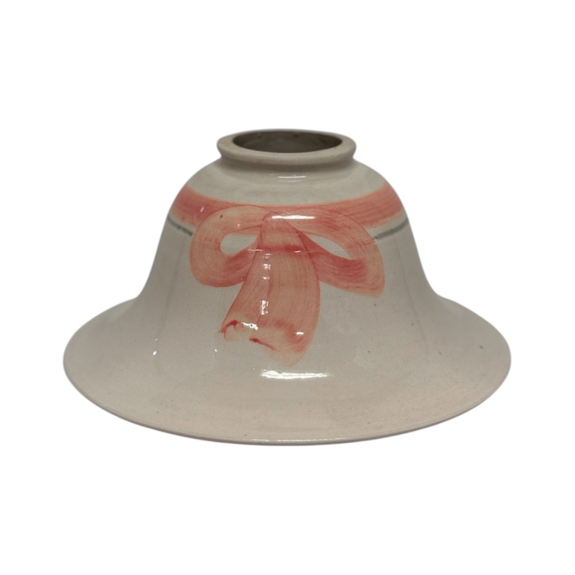 Vintage by Bright 1-2-3 Klockskärm, porslin beige rosett 18 cm