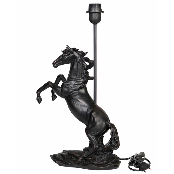 Lampa Häst Stegrande, svart